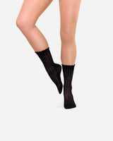 The Saint | Strickmuster-Socken Schwarz