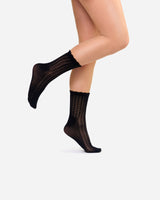 The Saint | Strickmuster-Socken Schwarz