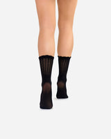 The Saint | Strickmuster-Socken Schwarz