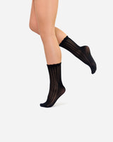 The Saint | Strickmuster-Socken Schwarz