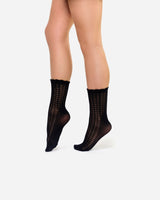 The Saint | Strickmuster-Socken Schwarz