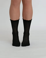 The Saint | Strickmuster-Socken Schwarz