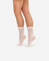 The Saint | Strickmuster-Socken Off-White