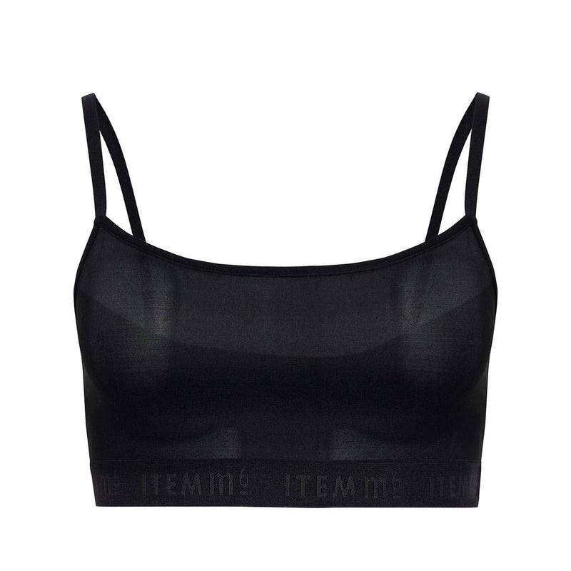 Supportive Power Mesh Bralette Black