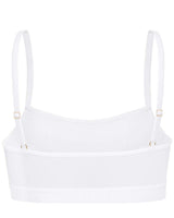 Supportive Power Mesh Bralette White