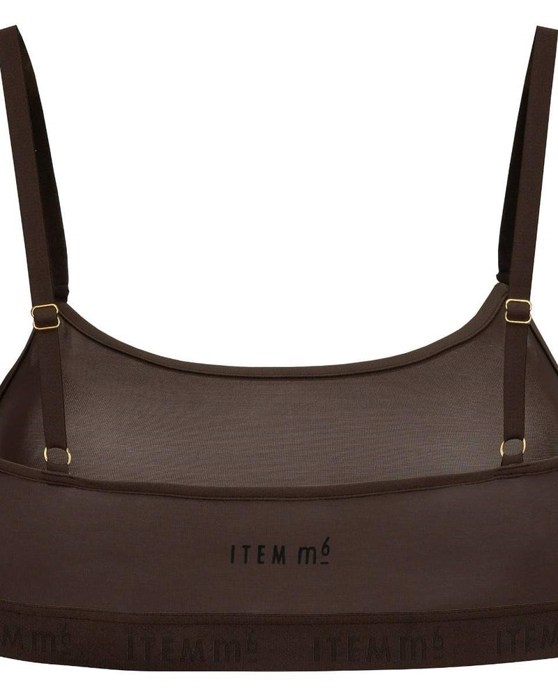 Supportive Power Mesh Bralette Nude Smoky