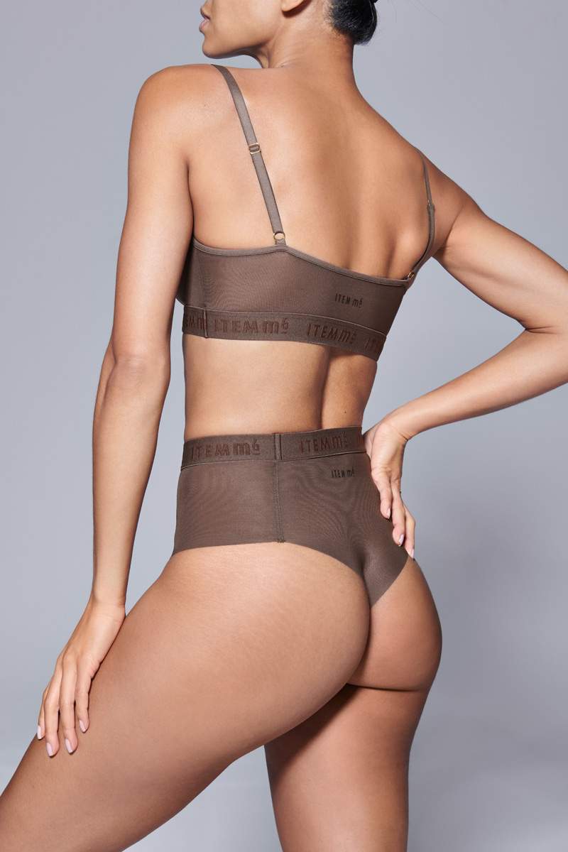 Supportive Power Mesh Bralette Nude Smoky