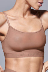 Supportive Power Mesh Bralette Nude Olive