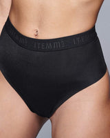 Supportive All Mesh Brazilian Briefs Schwarz