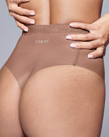 Supportive All Mesh Brazilian Briefs Nude Olive