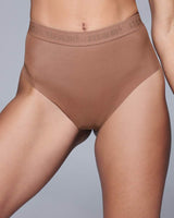 Supportive All Mesh Brazilian Briefs Nude Olive