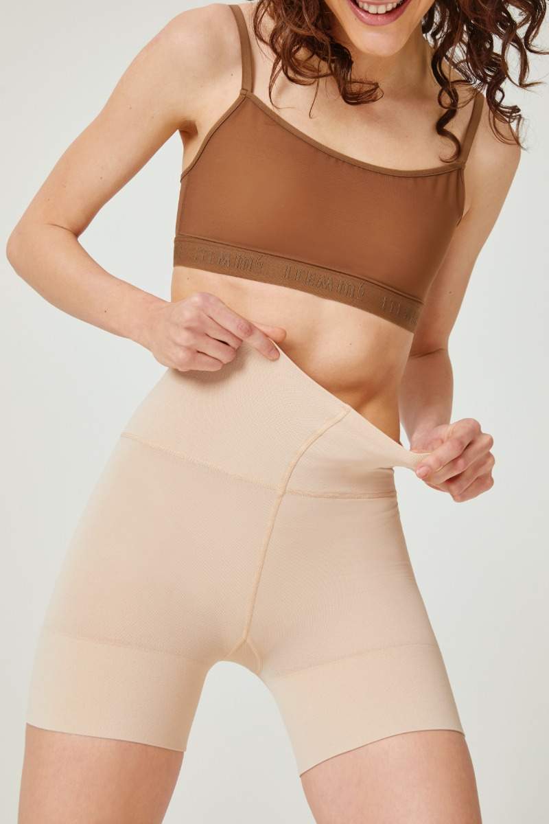 Anti-Reibung & Cellulite Shapewear Shorts Nude Vivid