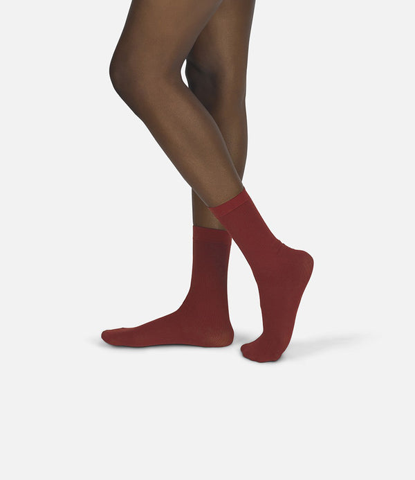 The Rib | Burgundy Socks