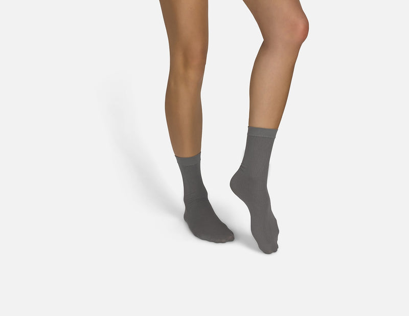 The Rib | Grey Socks