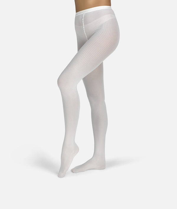 The Rib | Coconut Tights