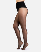 Hedoine The Bold 20 Denier seamless sheer black tights for women strong ladder-resistant tights